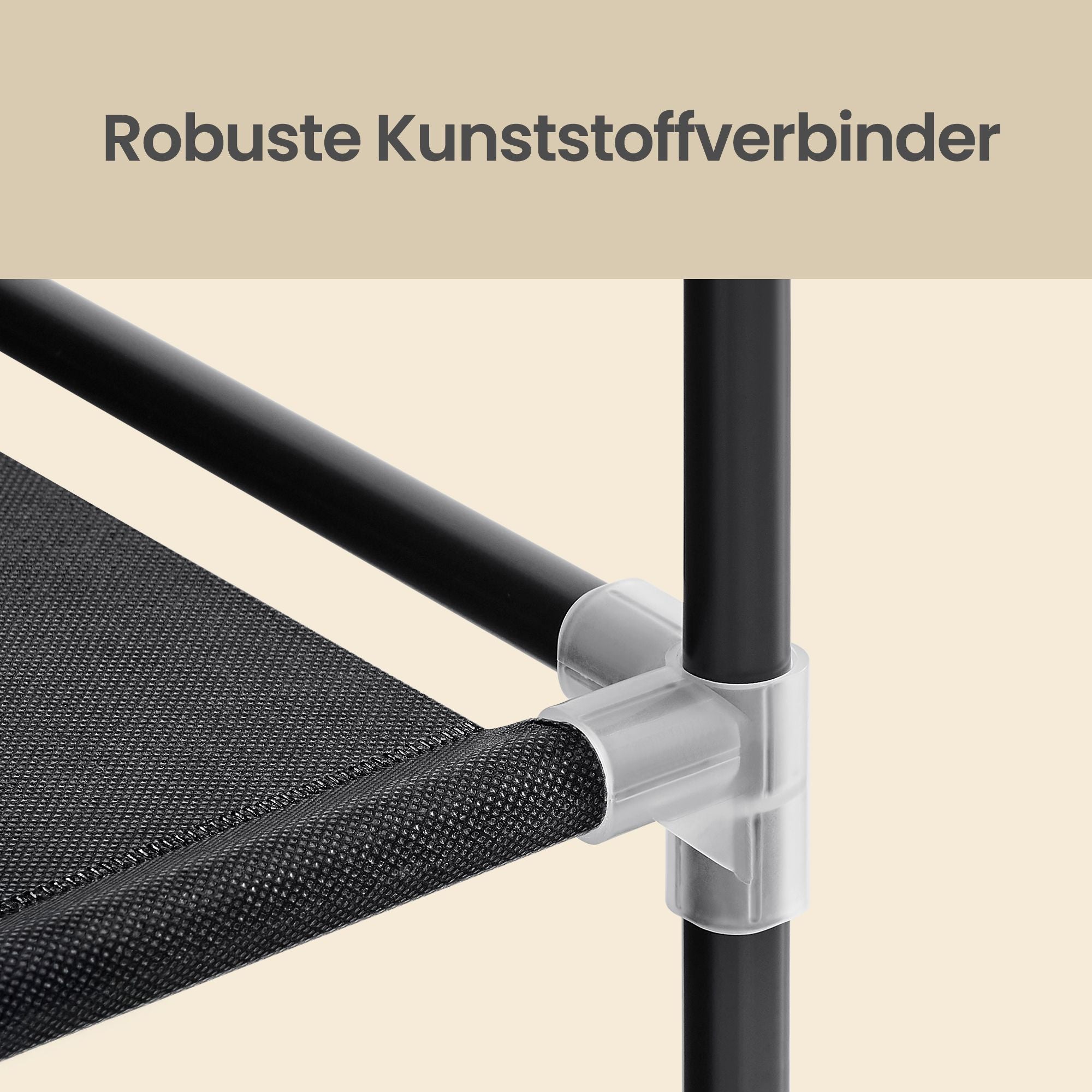 Kleiderschrank, Stoffschrank, mit Überzug aus Vliesstoff