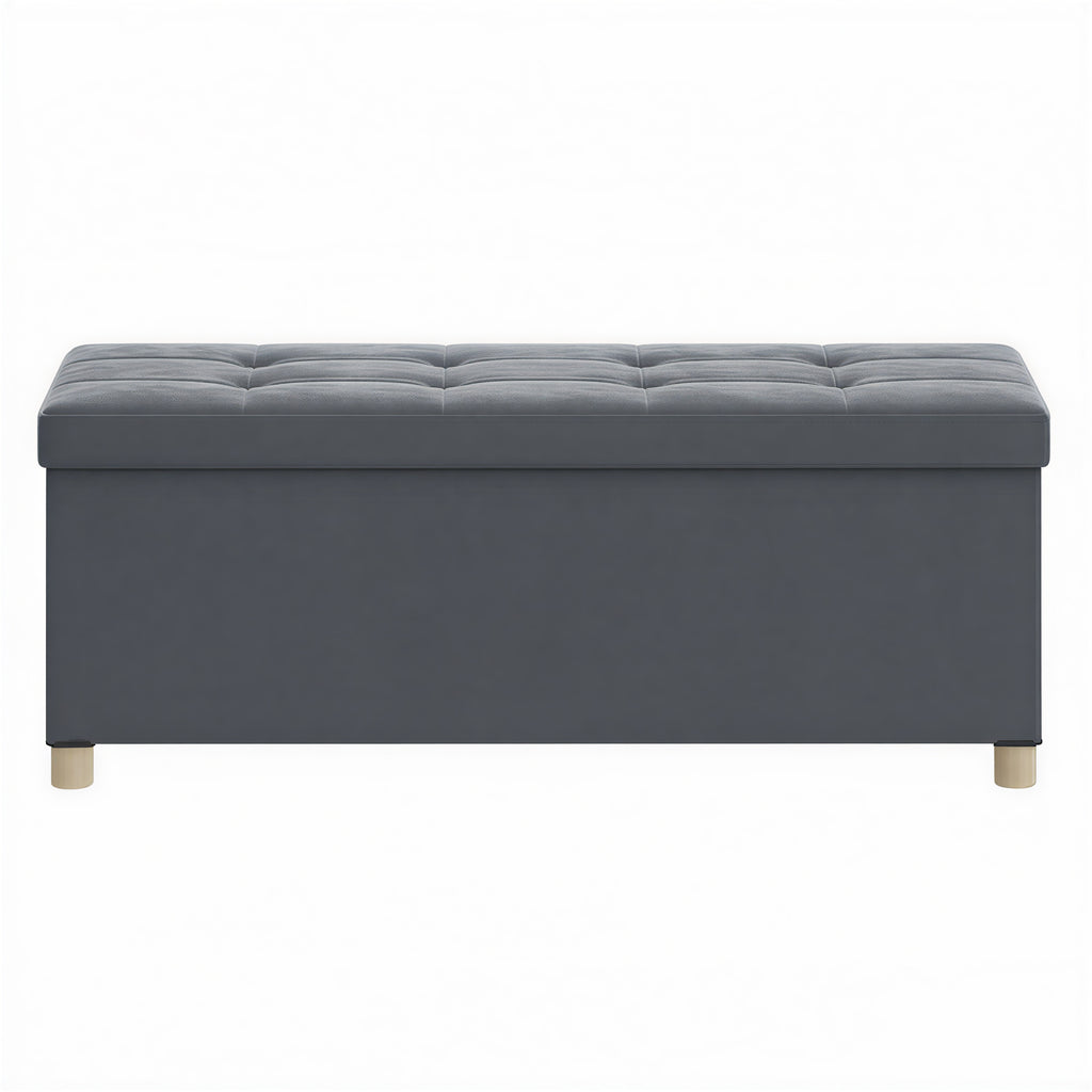 Sitzhocker Sitzbank  mit Stauraum, 38 x 110 x 40 cm, Sitztruhe mit Deckel