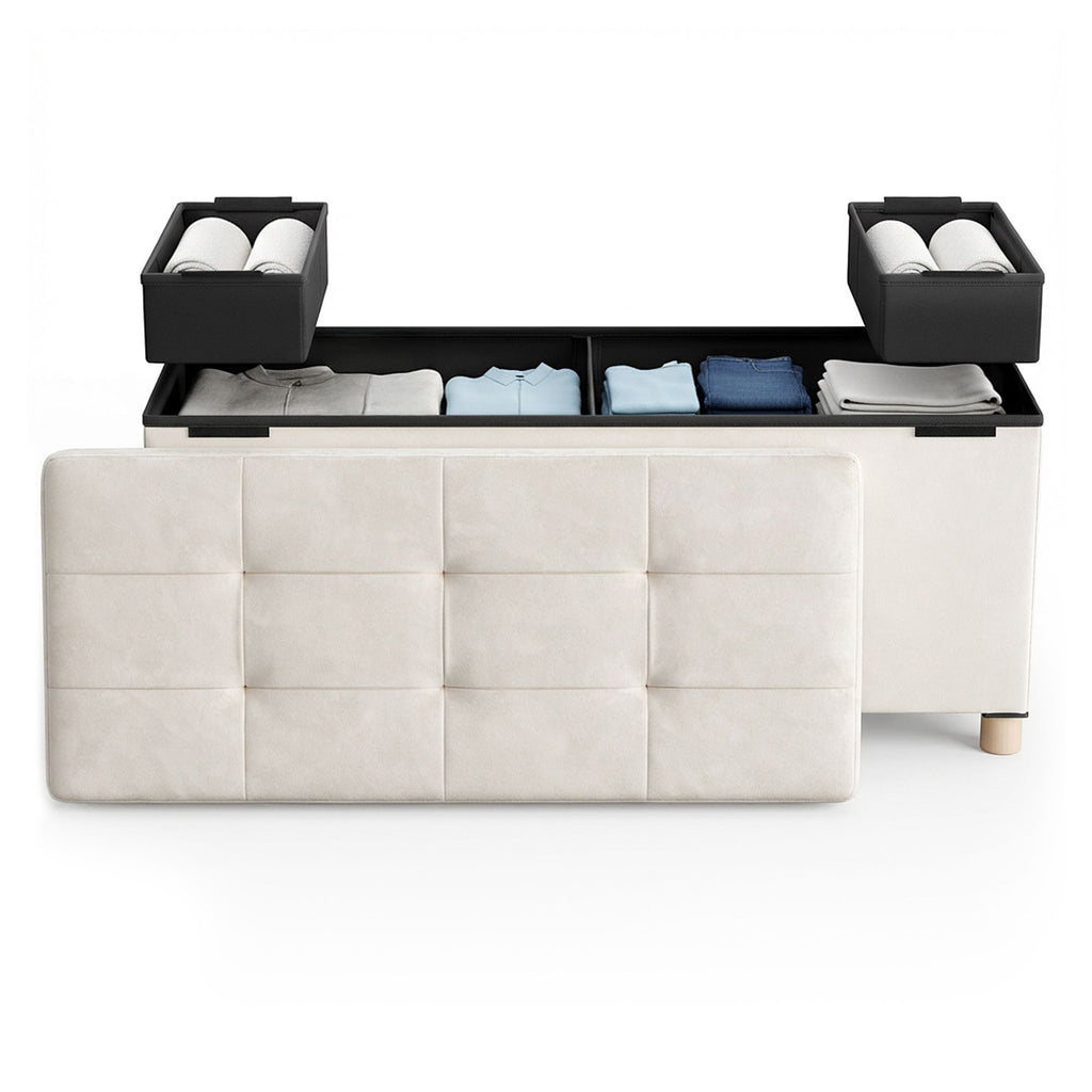 Sitzhocker, Sitzbank  mit Stauraum, 38 x 110 x 40 cm