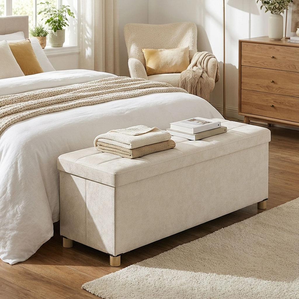 Sitzhocker, Sitzbank  mit Stauraum, 38 x 110 x 40 cm