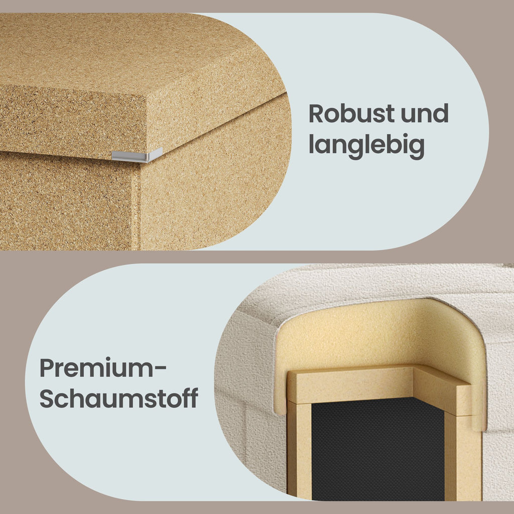 Sitzhocker, Sitzbank  mit Stauraum, 38 x 110 x 40 cm