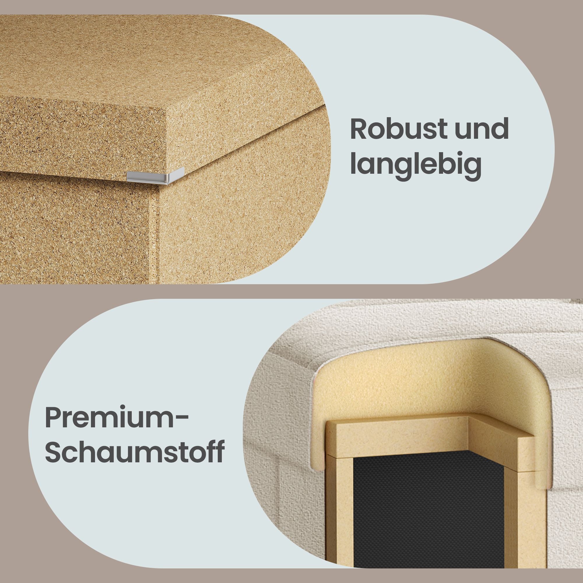 Sitzhocker, Sitzbank  mit Stauraum, 38 x 110 x 40 cm