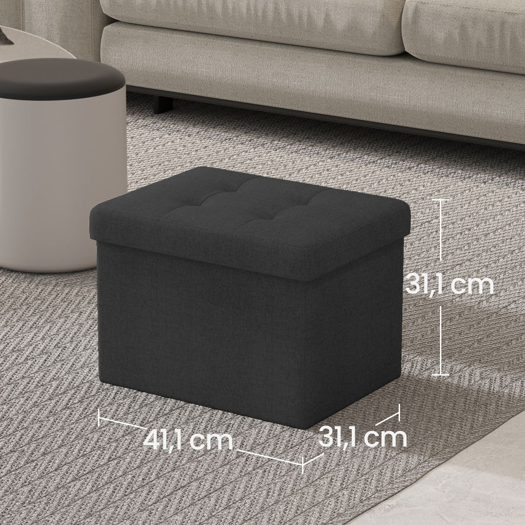 Sitzhocker, Hocker mit Stauraum, bis 130 kg belastbar