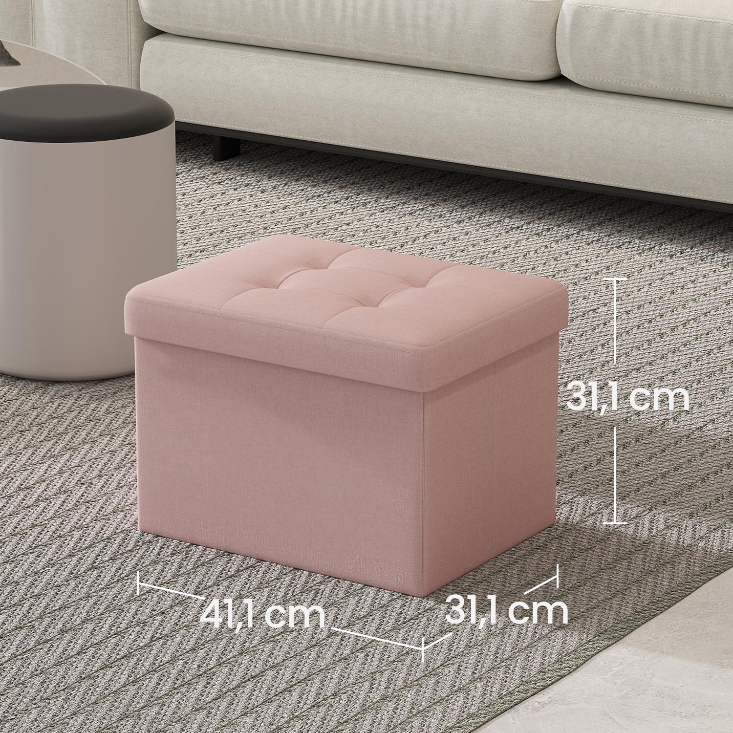 Sitzhocker, Hocker mit Stauraum, bis 130 kg belastbar