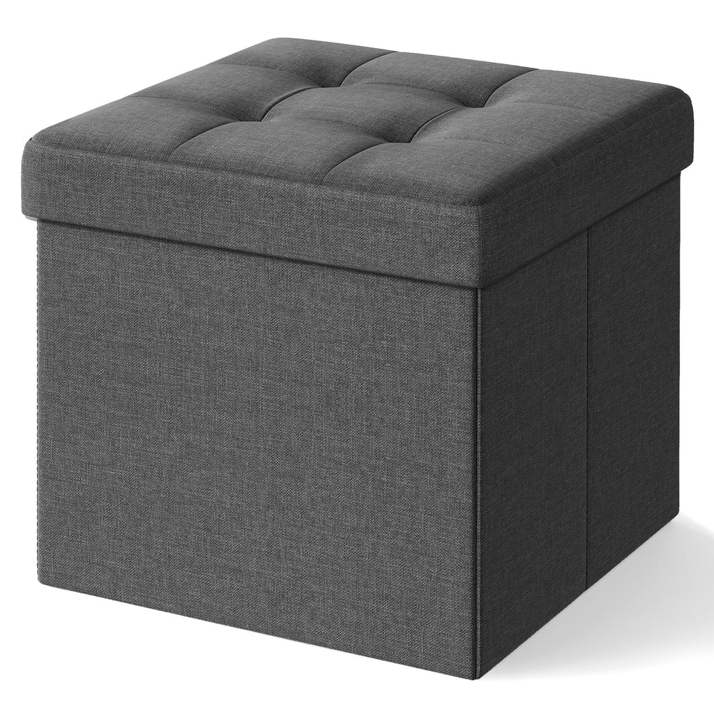 Sitzhocker mit Stauraum, kleine klappbare Sitzbank, 38 cm Fußbank