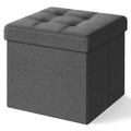 Sitzhocker mit Stauraum, kleine klappbare Sitzbank, 38 cm Fußbank