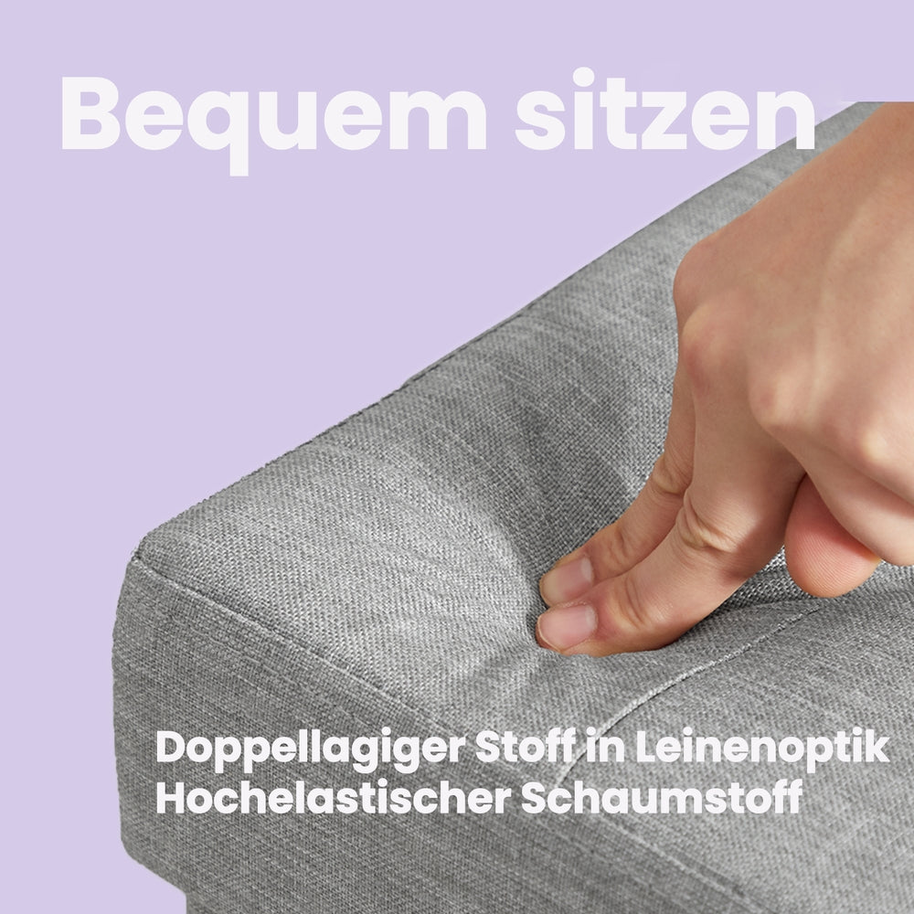 Sitzbank mit Stauraum, 38 x 76 x 38 cm, Sitztruhe