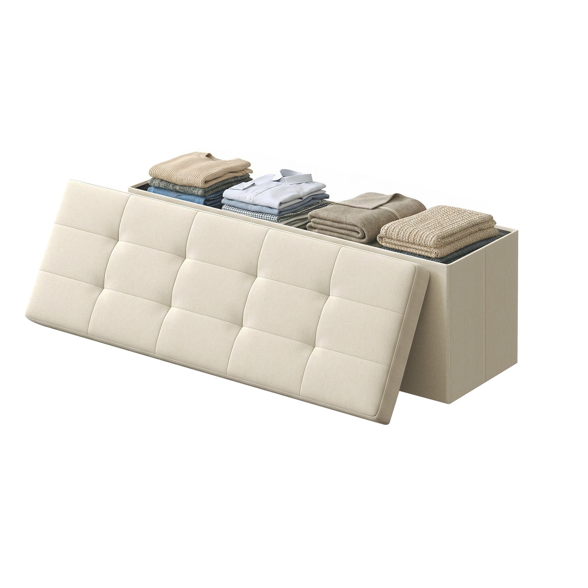 Sitzbank mit Stauraum, 38 x 110 x 38 cm, Sitztruhe