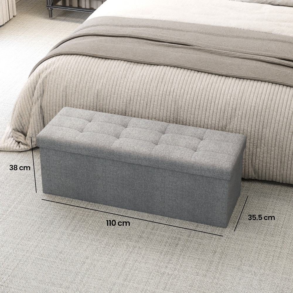 Sitzbank mit Stauraum, 38 x 110 x 38 cm, Sitztruhe