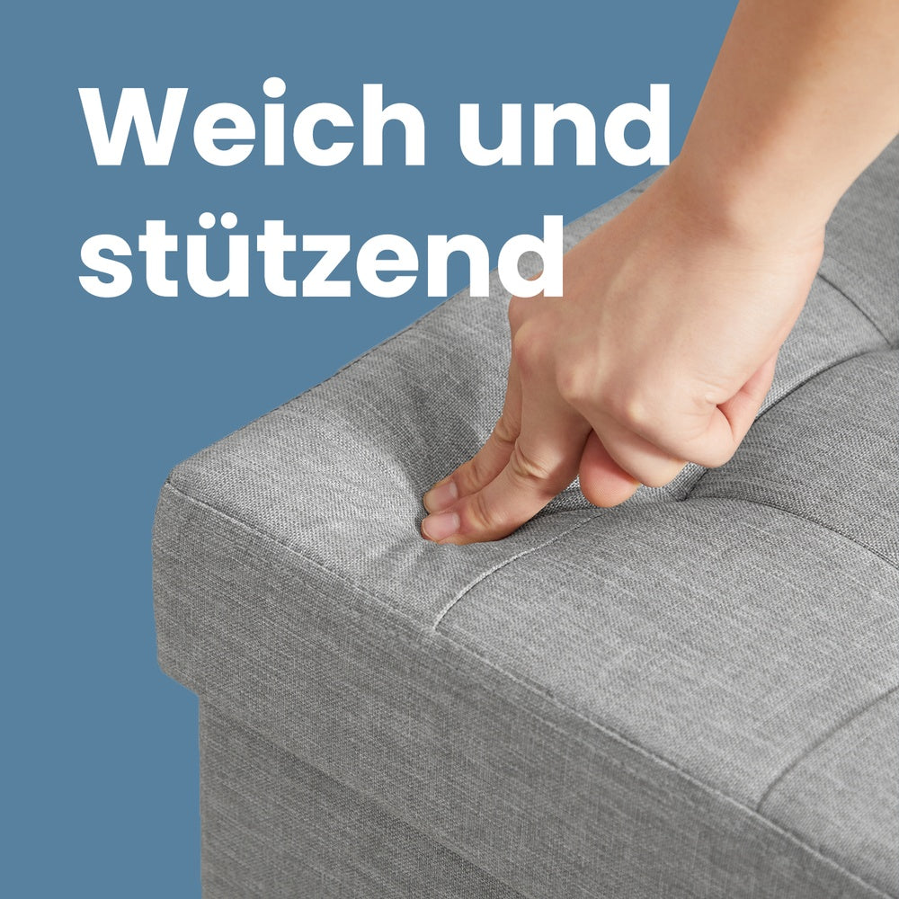 Sitzbank mit Stauraum, 38 x 110 x 38 cm, Sitztruhe