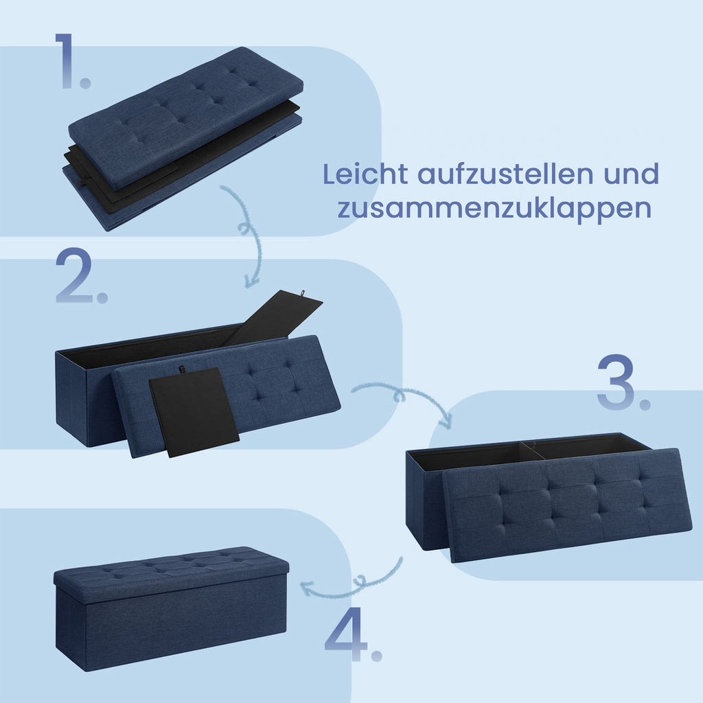 Sitzbank mit Stauraum, Sitztruhe, Bettbank