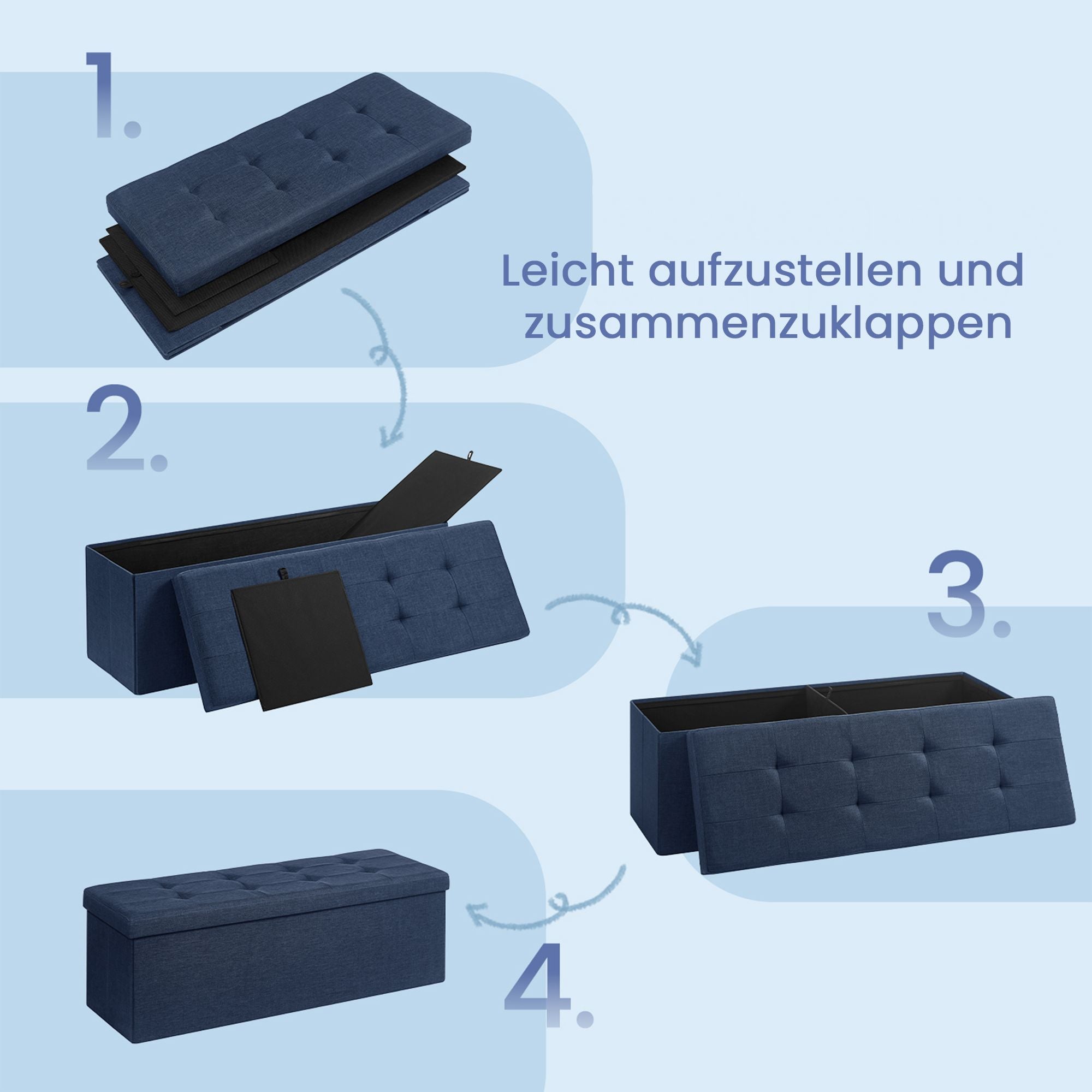 Sitzbank mit Stauraum, Sitztruhe, Bettbank