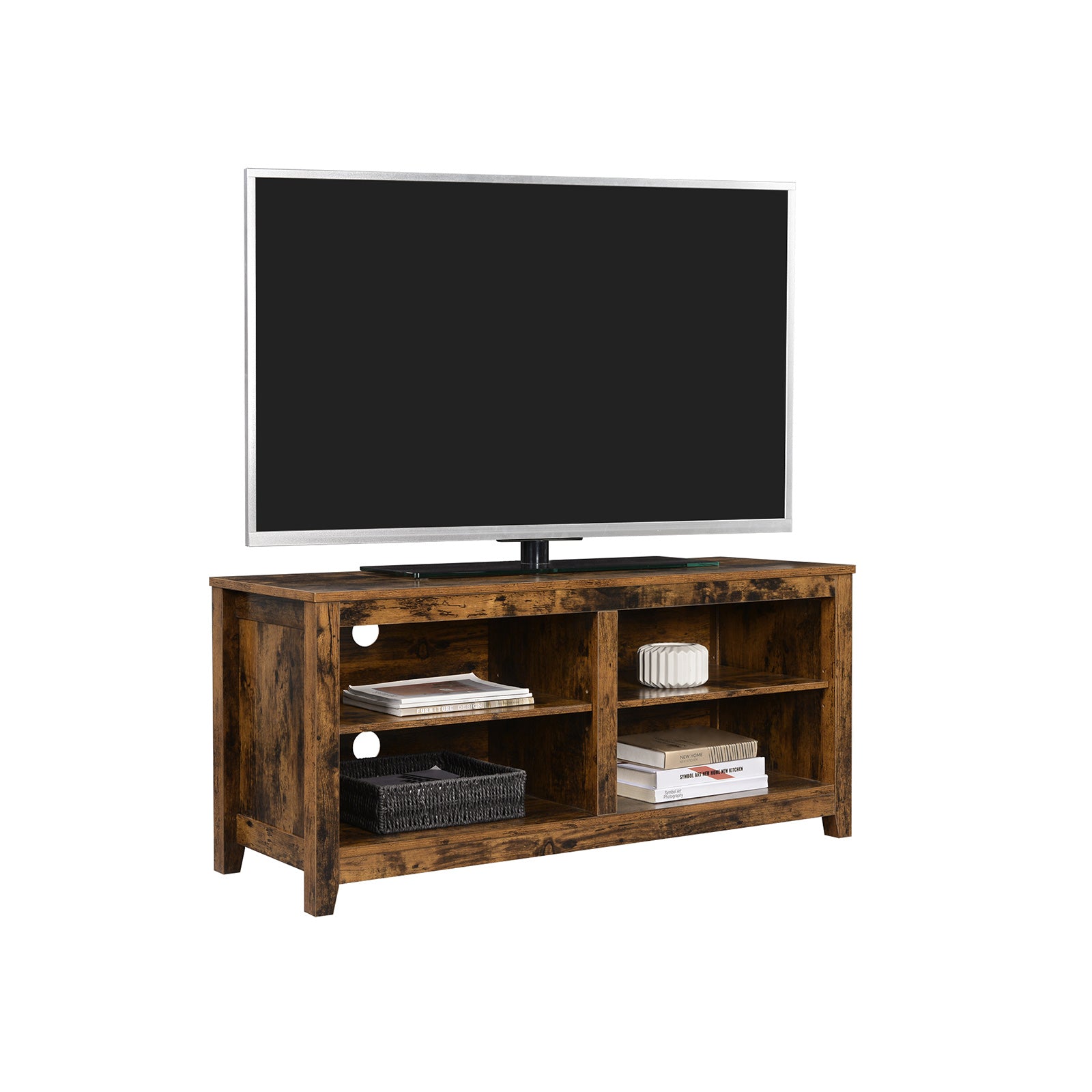 TV-Regal mit offenen Fächern Vintagebraun