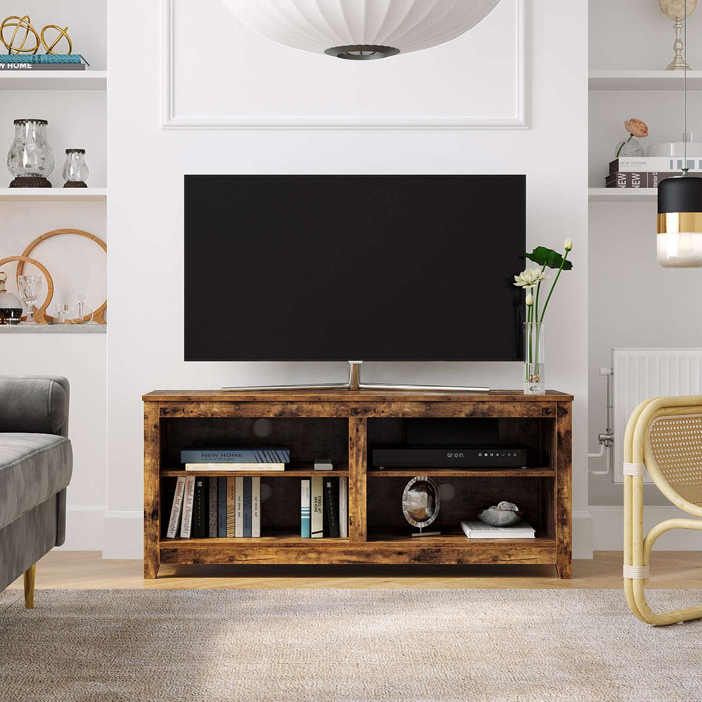 TV-Regal mit offenen Fächern Vintagebraun