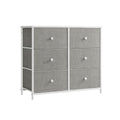 Kommode 6 Stoffschubladen mit Metallrahmen Organizer