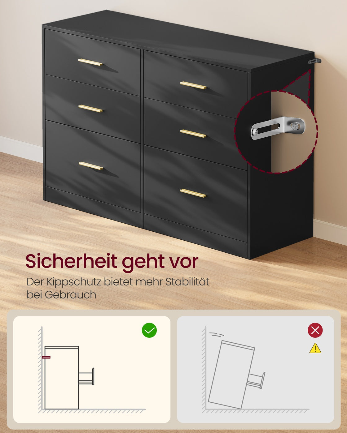 CUSTOS Kollektion - Kommode, Kommodenschrank, modern