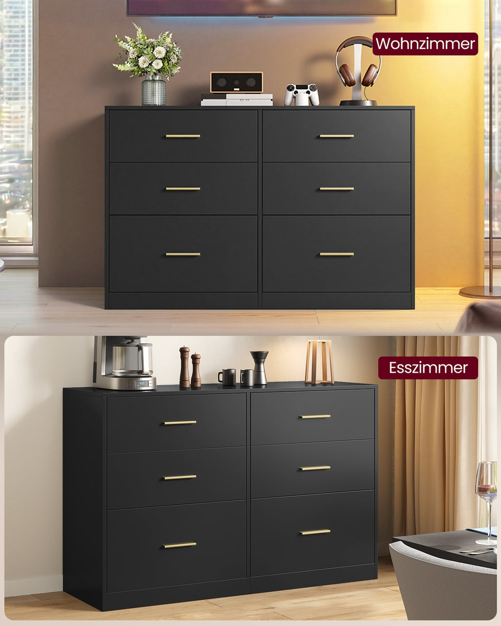 CUSTOS Kollektion - Kommode, Kommodenschrank, modern