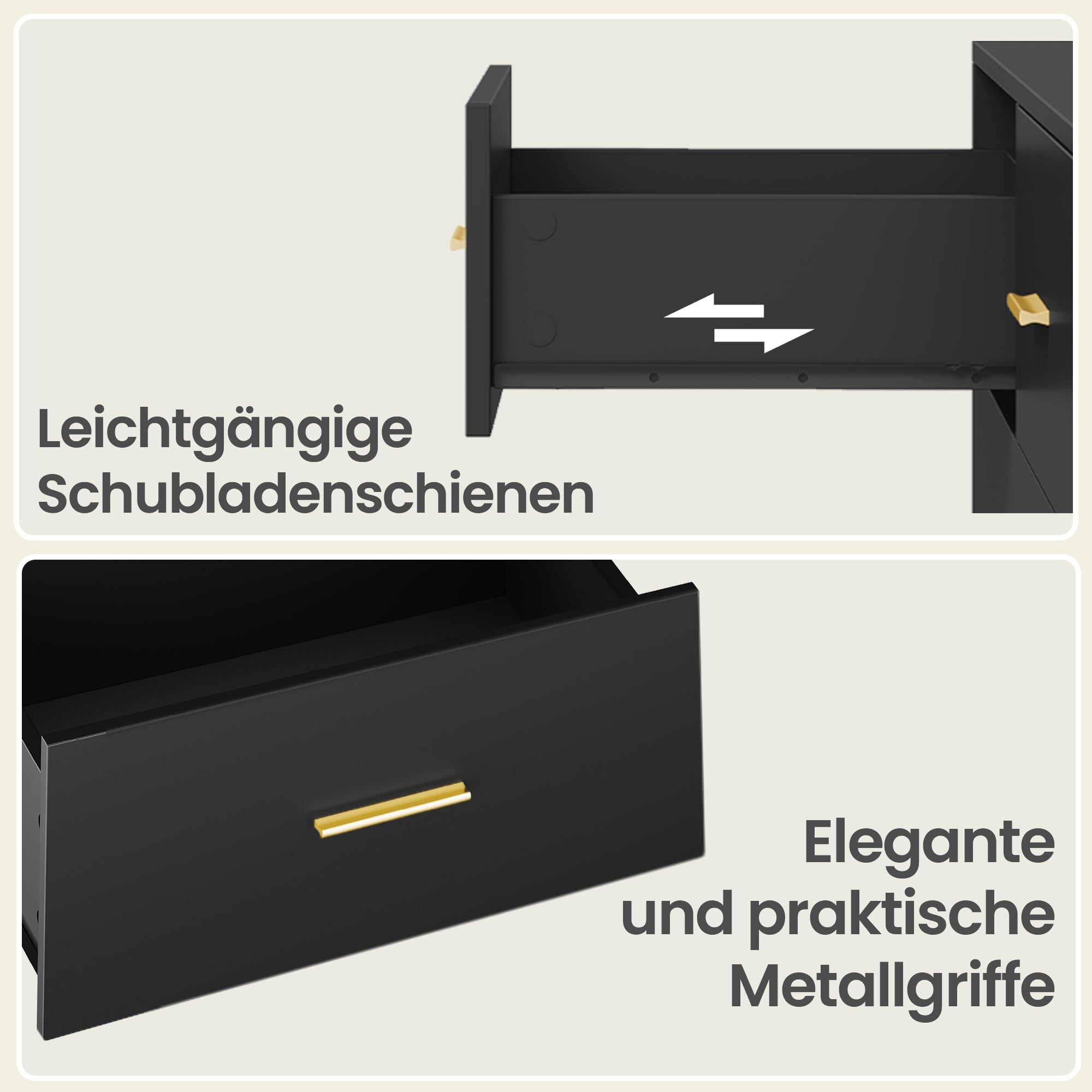 Kommode mit 6 Schubladen, Aufbewahrungsschrank, für Schlafzimmer