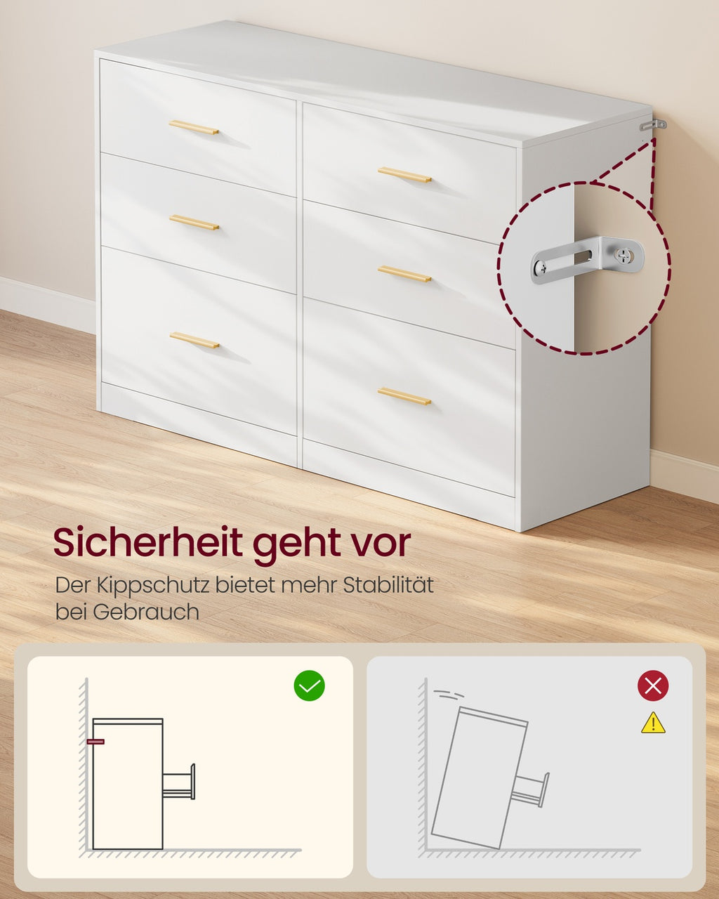 CUSTOS Kollektion - Kommode, Kommodenschrank, modern