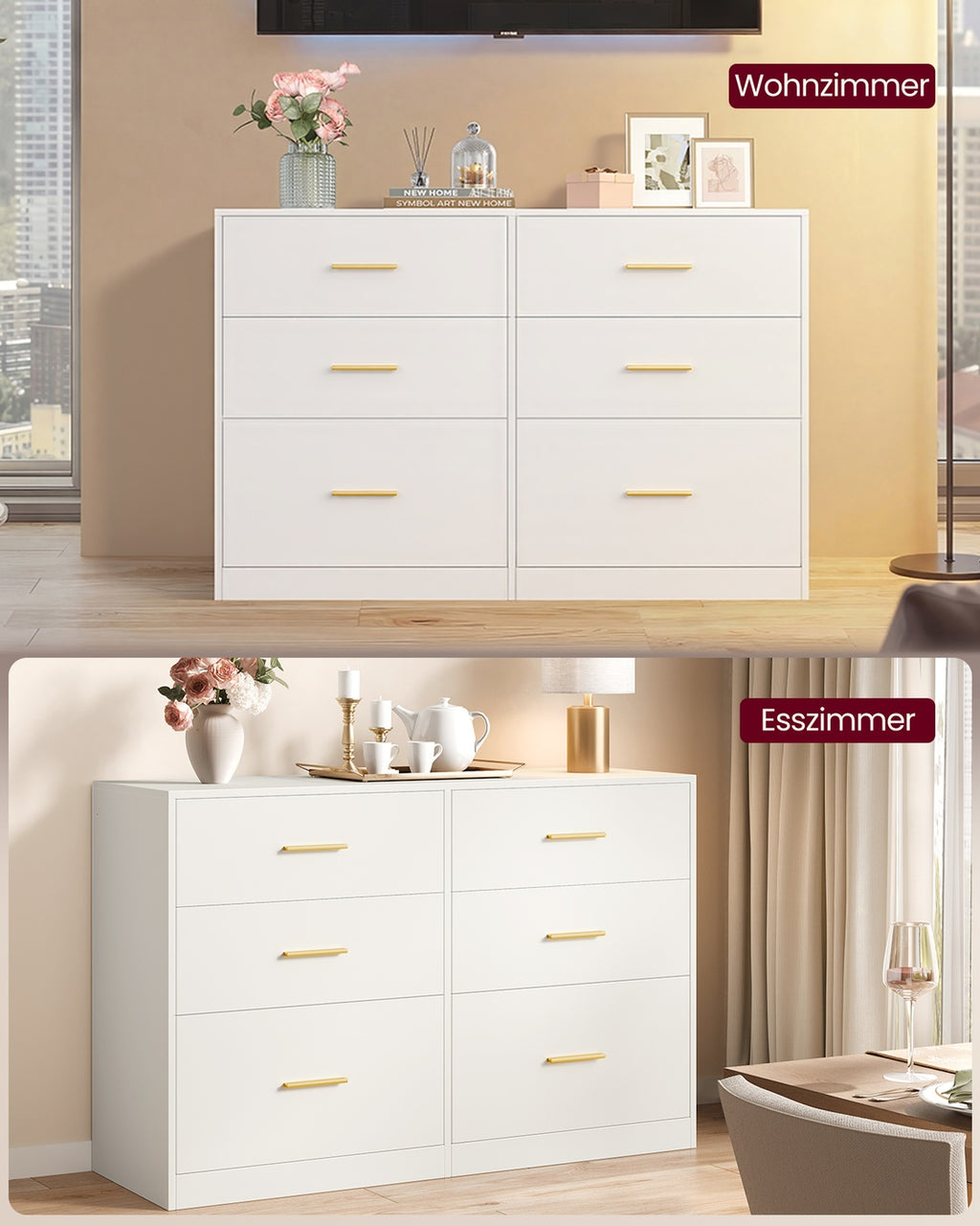 CUSTOS Kollektion - Kommode, Kommodenschrank, modern