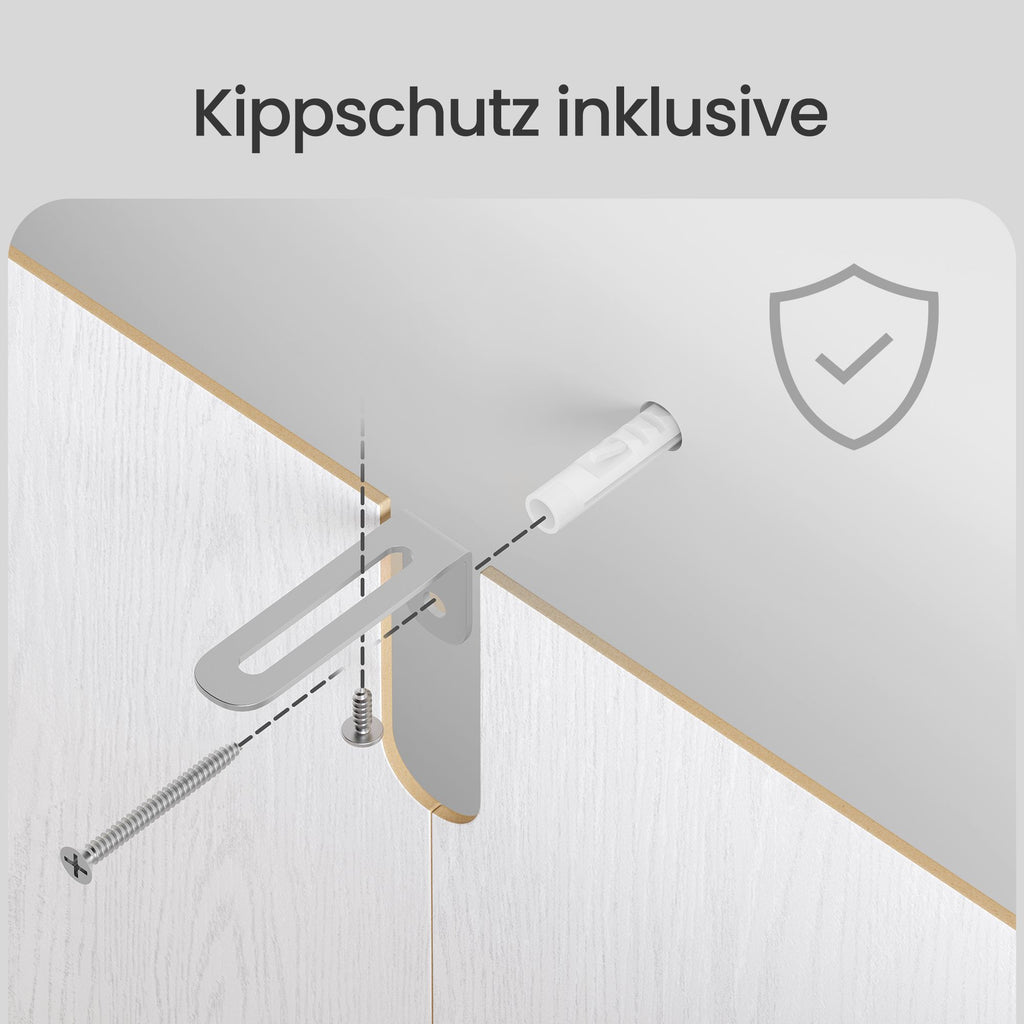 Kommode, Aufbewahrungsschrank, mit 6 Schubladen