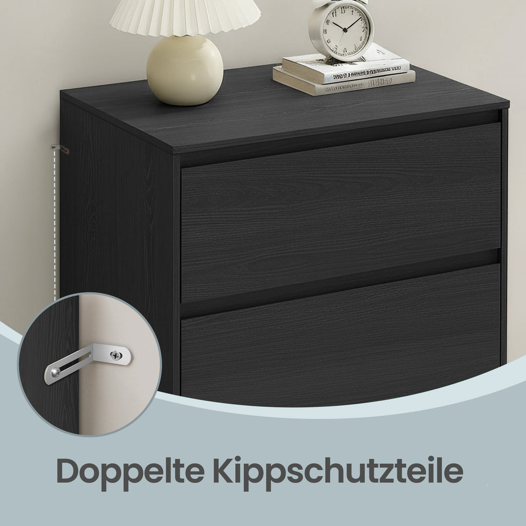 Kommode, Aufbewahrungsschrank, mit 4 Schubladen