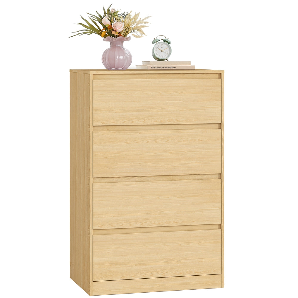 Kommode mit 4 Schubladen, Kommodenschrank, Schubladenschrank, Wäschekommode, für Schlafzimme