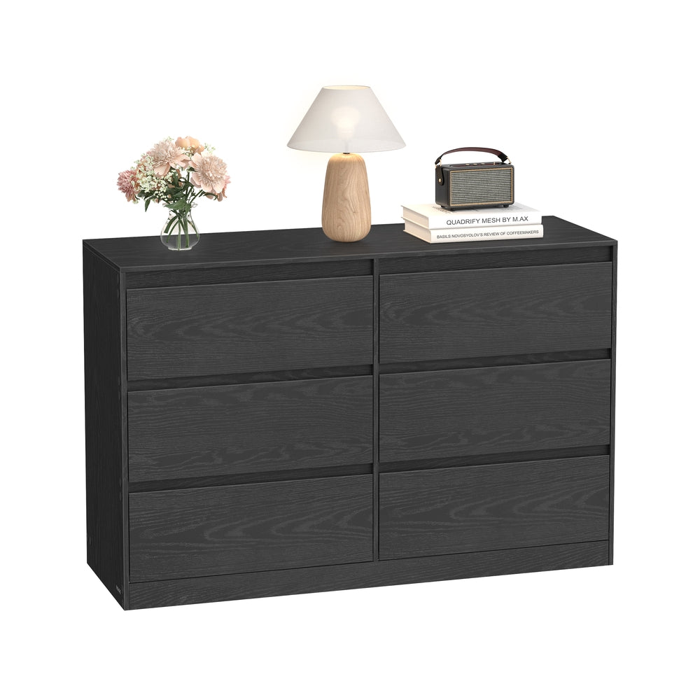 VASAGLE Kommode mit 6 Schubladen, Komodenschrank, Schubladenschrank, Wäschekommode, für Schlafzimmer