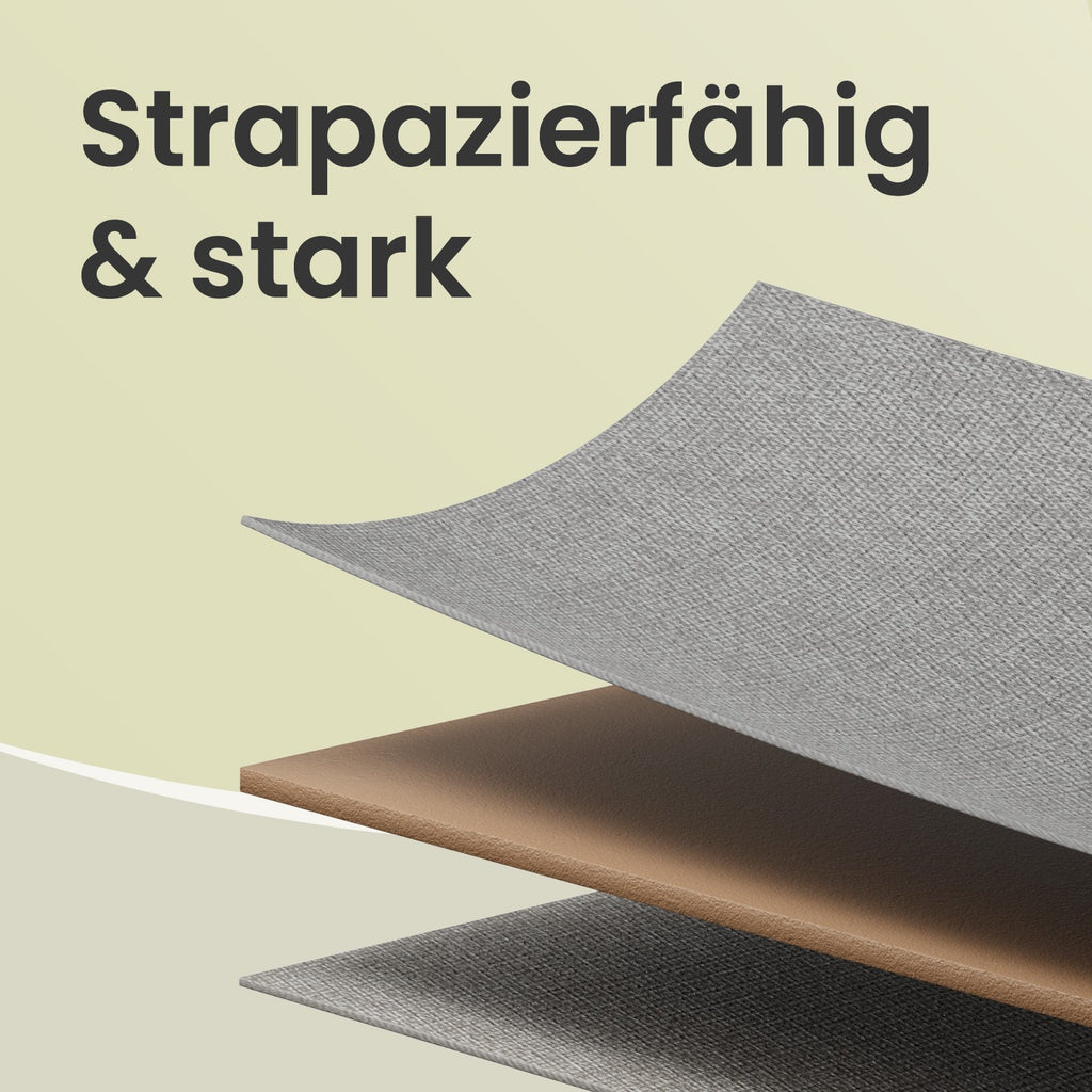 Kommode, Aufbewahrungsschrank mit 5 Stoff-Schubladen, Metallrahmen