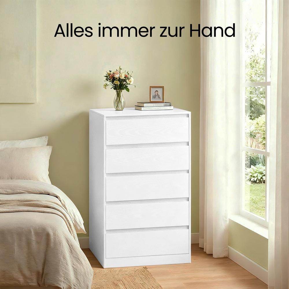 Kommode, Aufbewahrungsschrank, mit 5 Schubladen