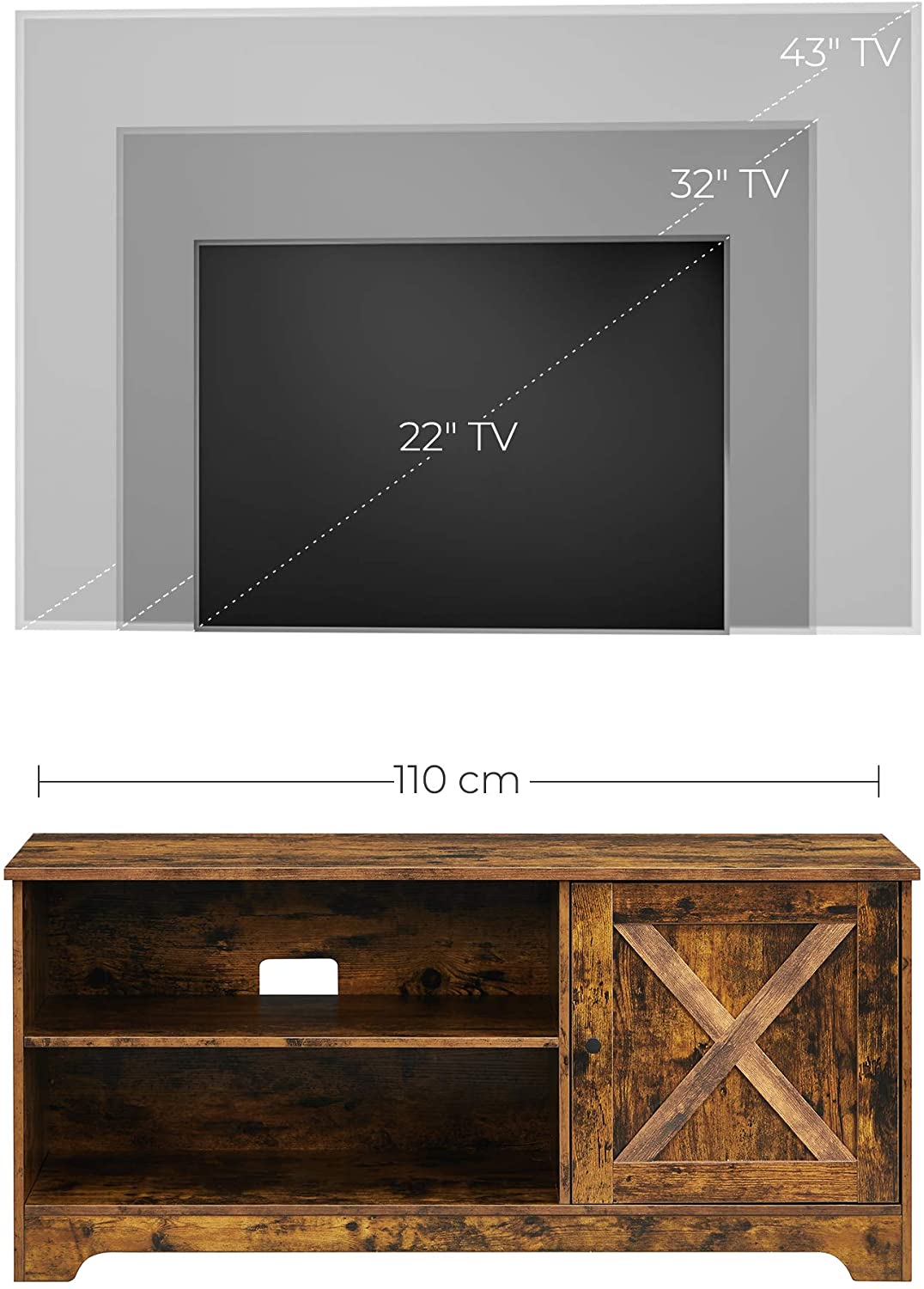 TV-Schrank vintagebraun