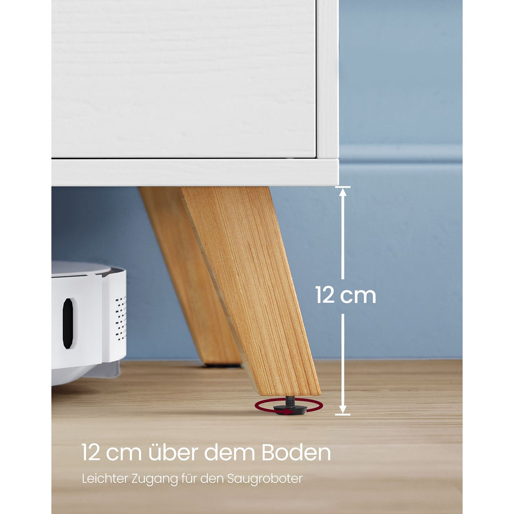 TV-Schrank mit 2 Türen 40 x 140 x 50 cm weiß