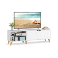 TV-Schrank 160 cm lang mit 2 Türen schneeweiß
