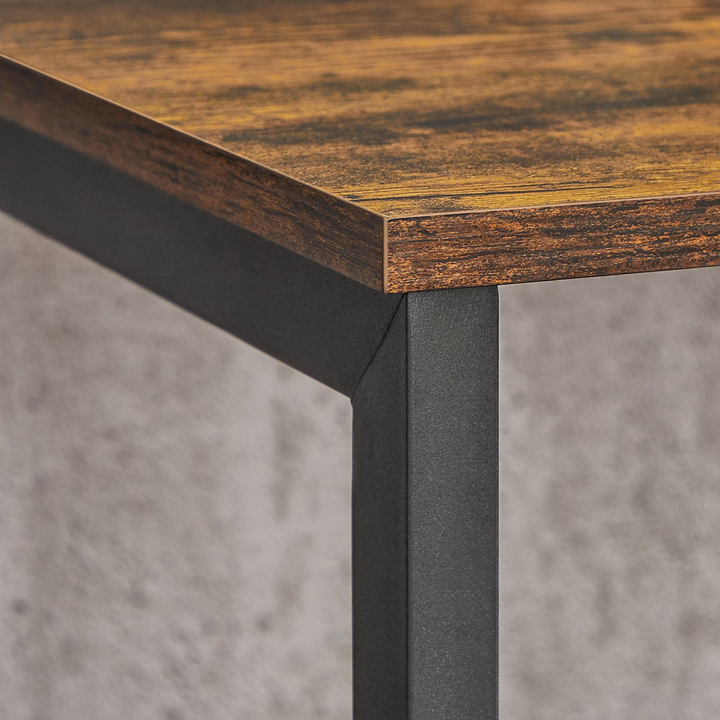 TV-Schrank mit offenen Fächern 40 x 120 x 50 cm vintagebraun-schwarz