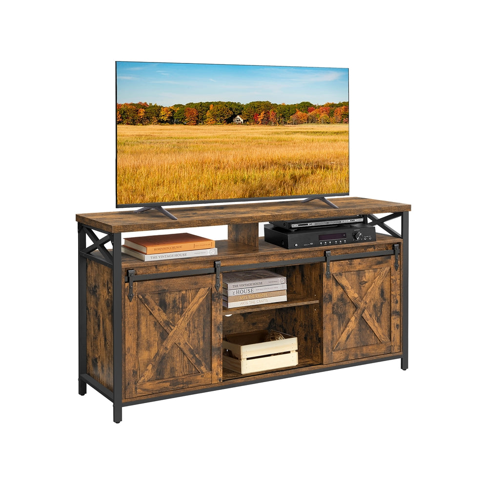TV-Schrank Landhausstil vintagebraun-schwarz