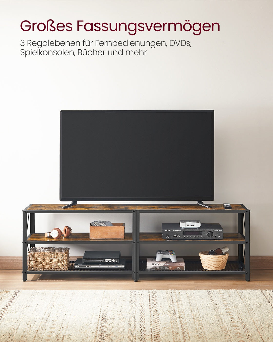 TV-Schrank mit Ablagen