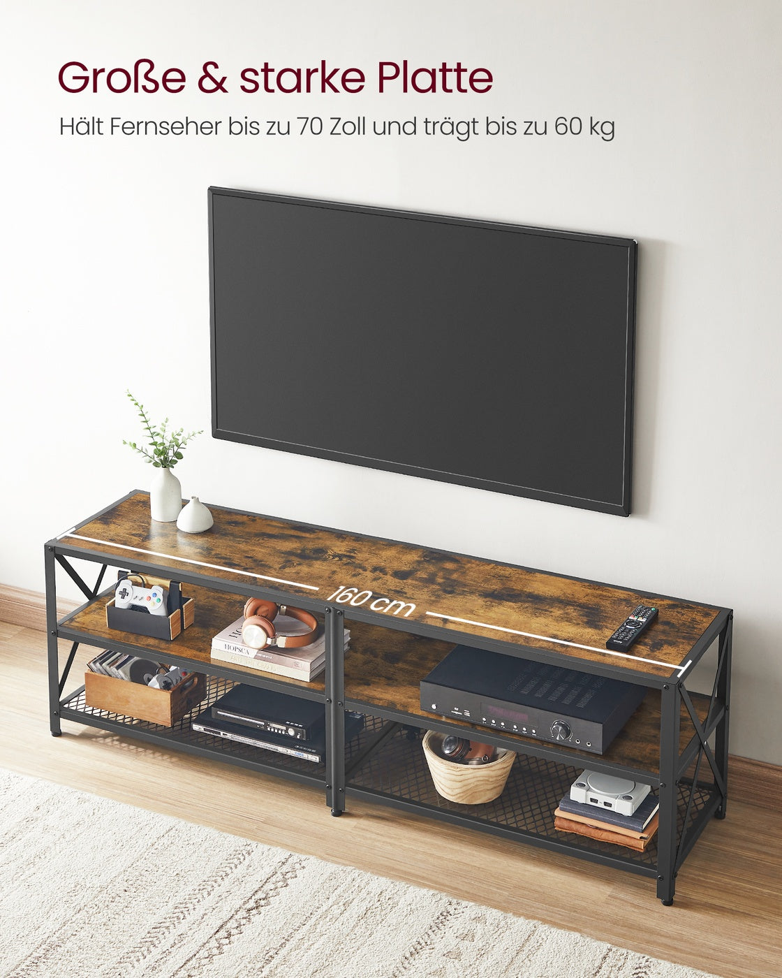 TV-Schrank mit Ablagen