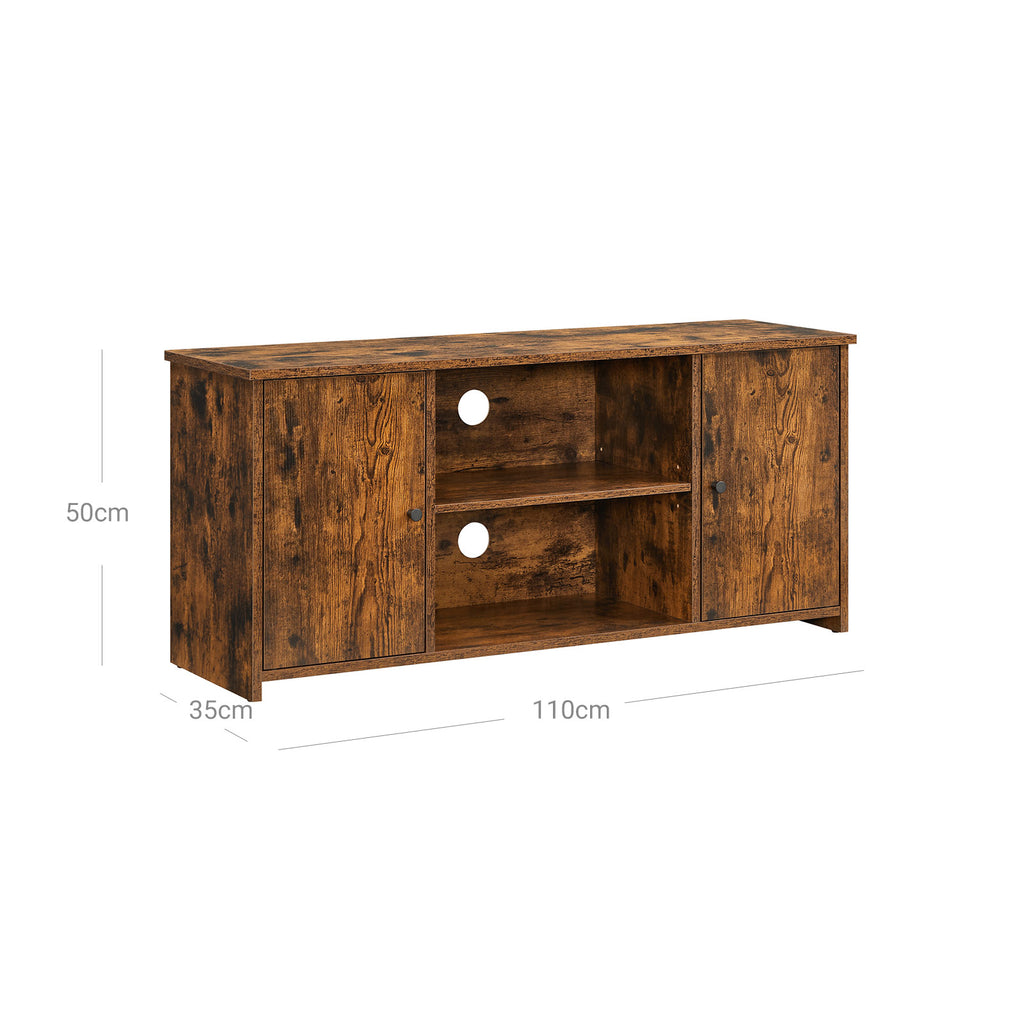 TV-Schrank mit Türen Vintagebraun