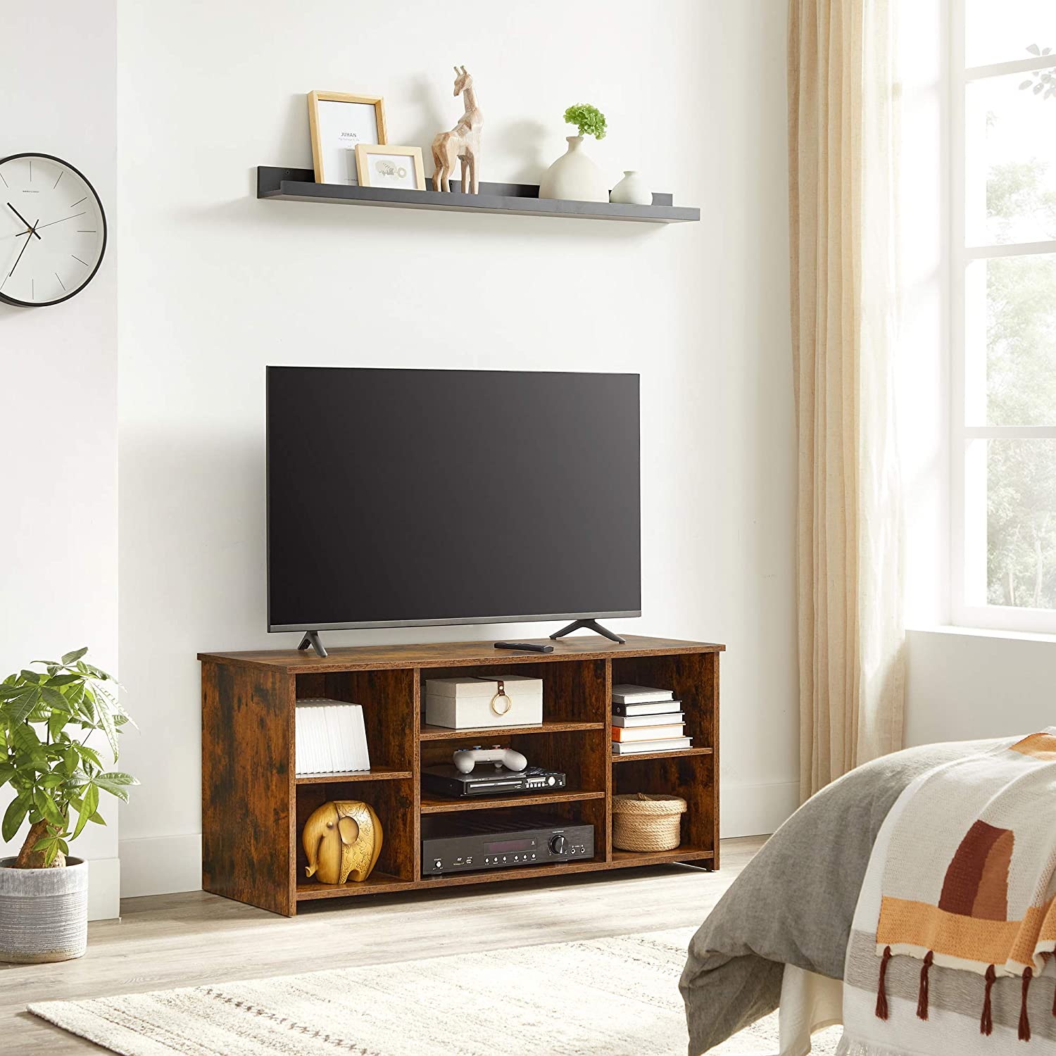 Fernsehtisch offen Vintagebraun