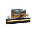 TV-Lowboard hängend 178 x 35 x 30 cm ebenholzschwarz