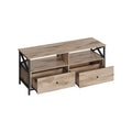 TV-Schrank 120 cm lang mit 2 Schubladen und 2 offenen Fächern