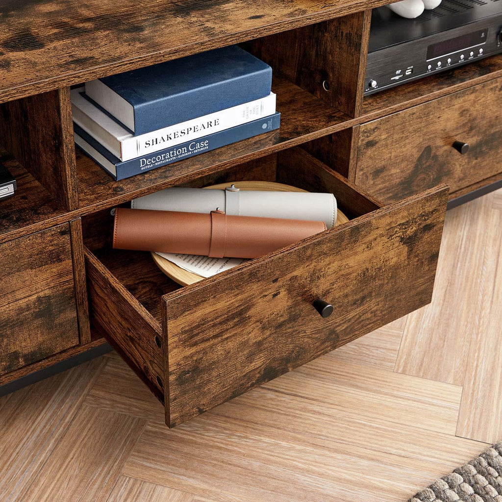 Industriestil TV-Schrank mit 3 Schubladen