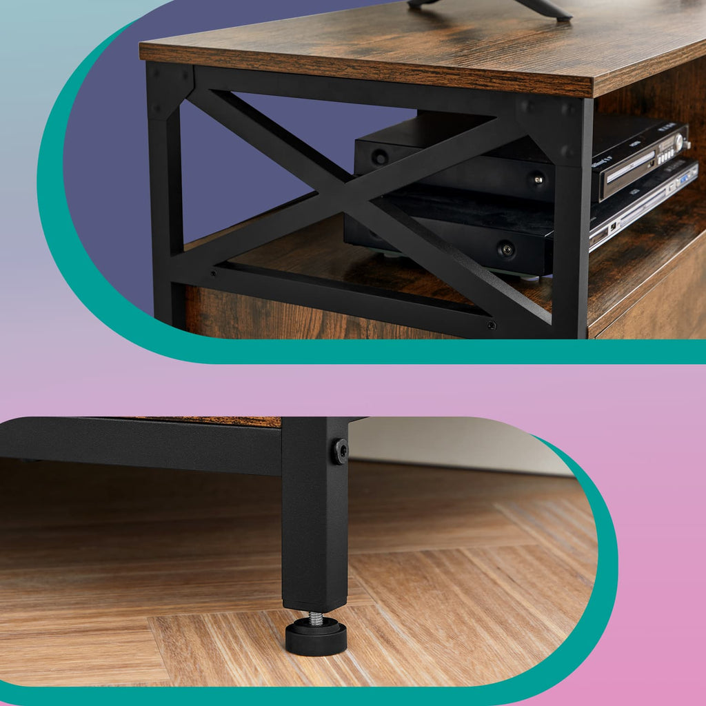 Industriestil TV-Schrank mit 3 Schubladen