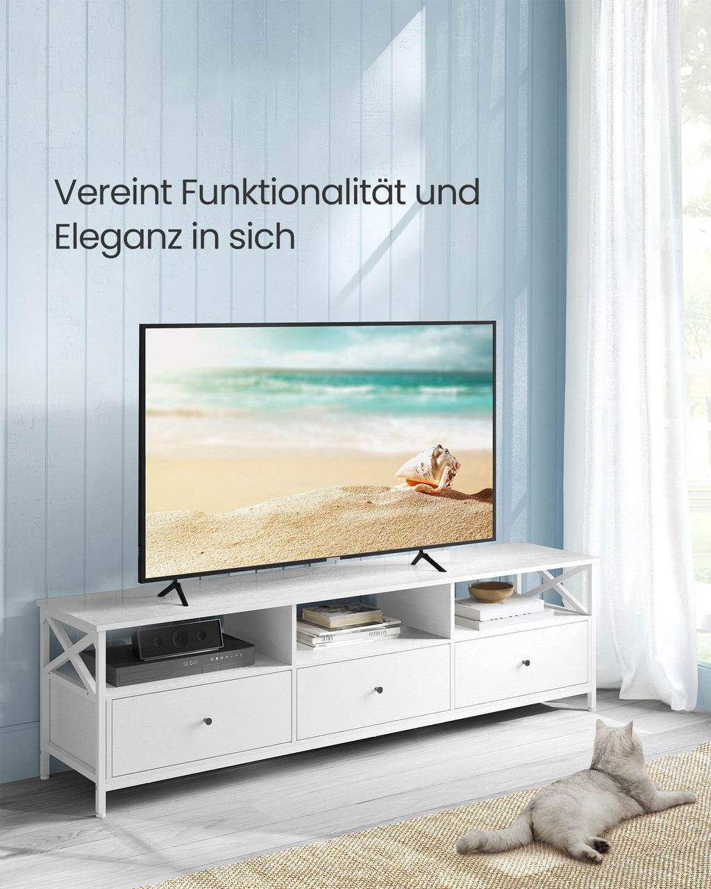 TV-Schrank 40 x 178 x 50 cm mit 3 Schubladen