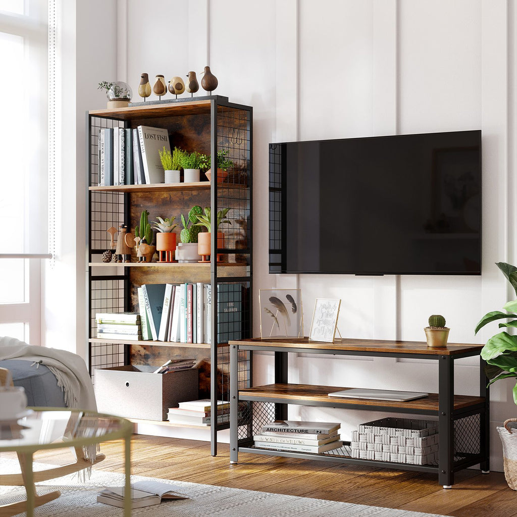 Industrie-Design TV-Regal mit 3 Ebenen