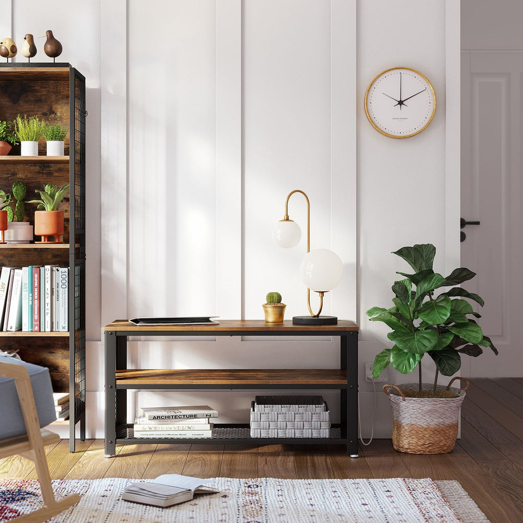 Industrie-Design TV-Regal mit 3 Ebenen