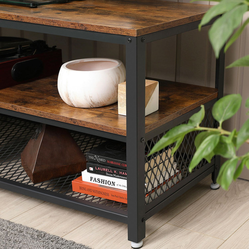 Industrie-Design TV-Regal mit 3 Ebenen