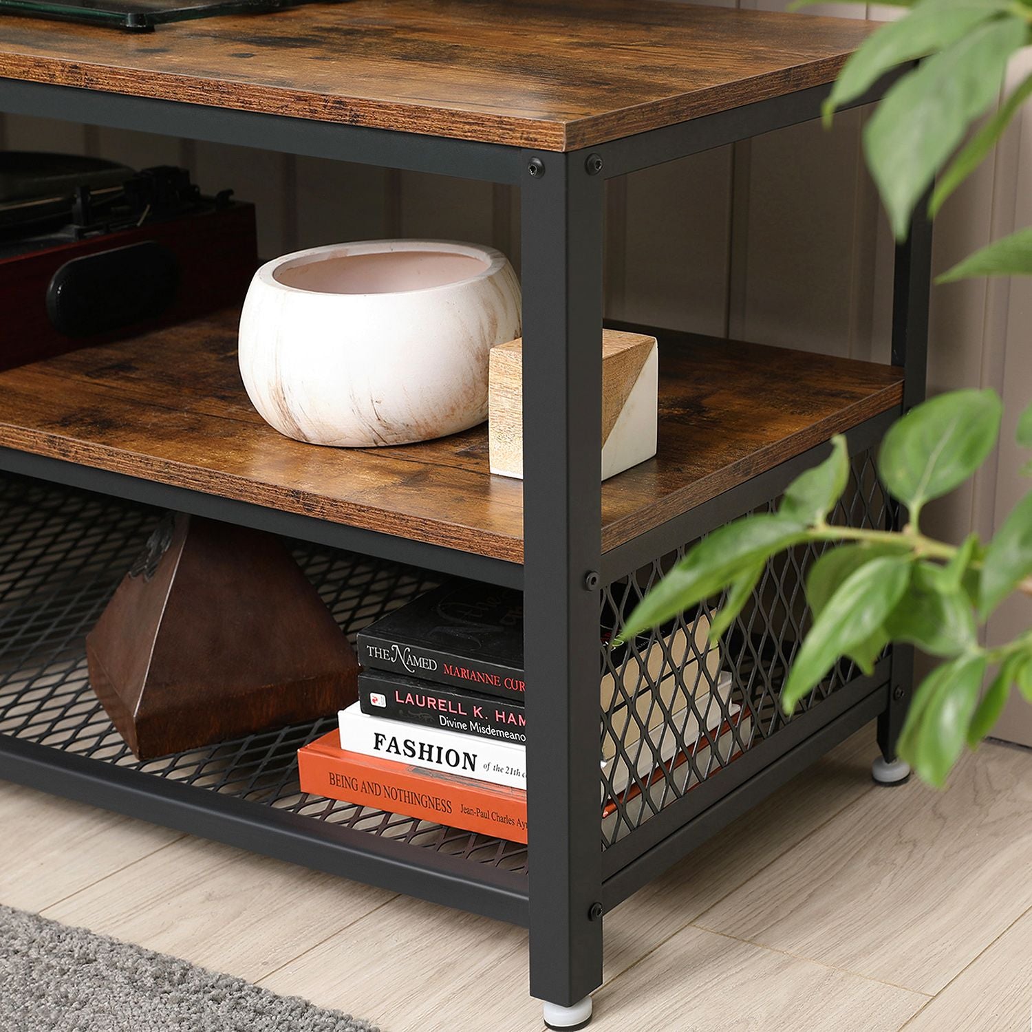 Industrie-Design TV-Regal mit 3 Ebenen