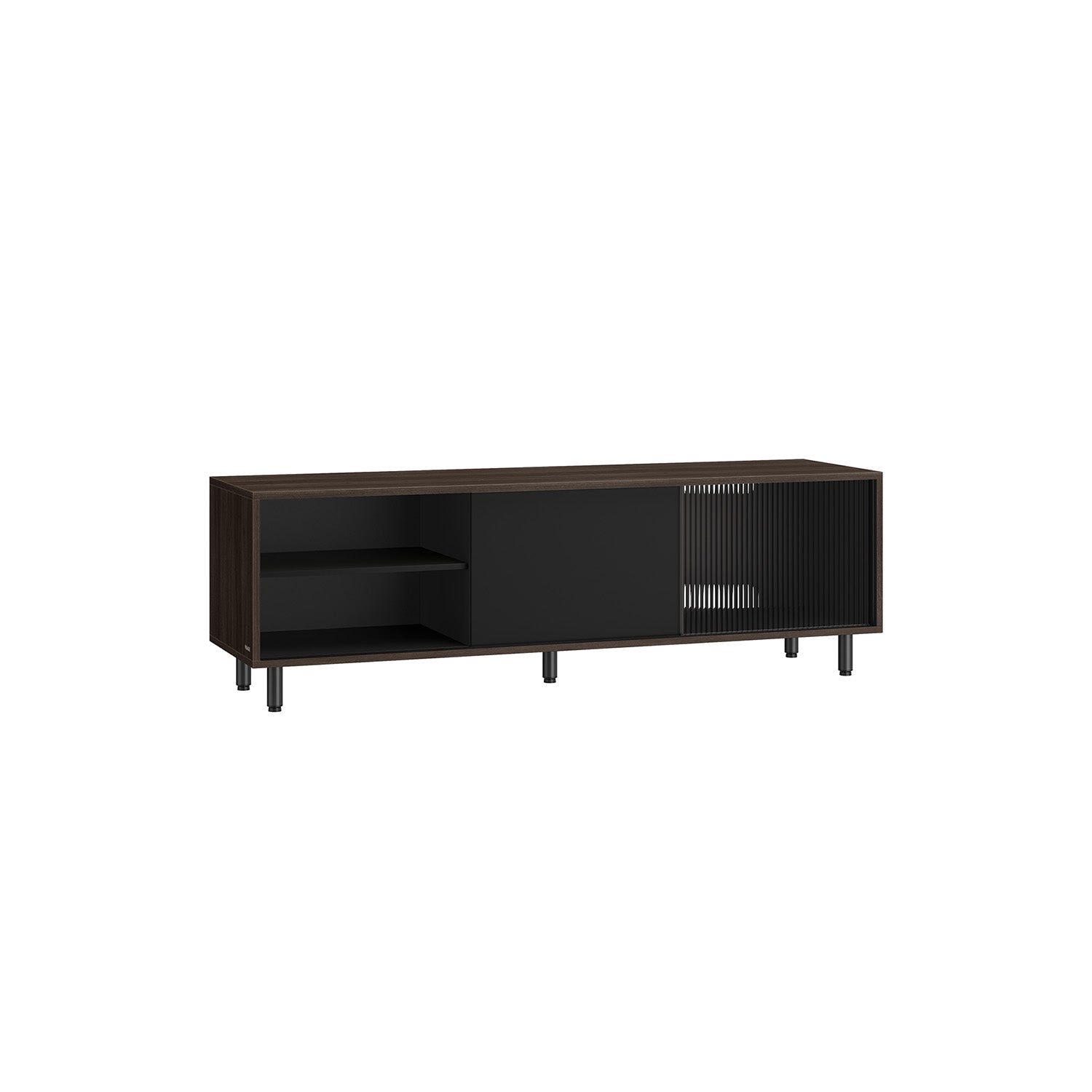 TV-Schrank superschnelle Montage modern aschbraun-tintenschwarz