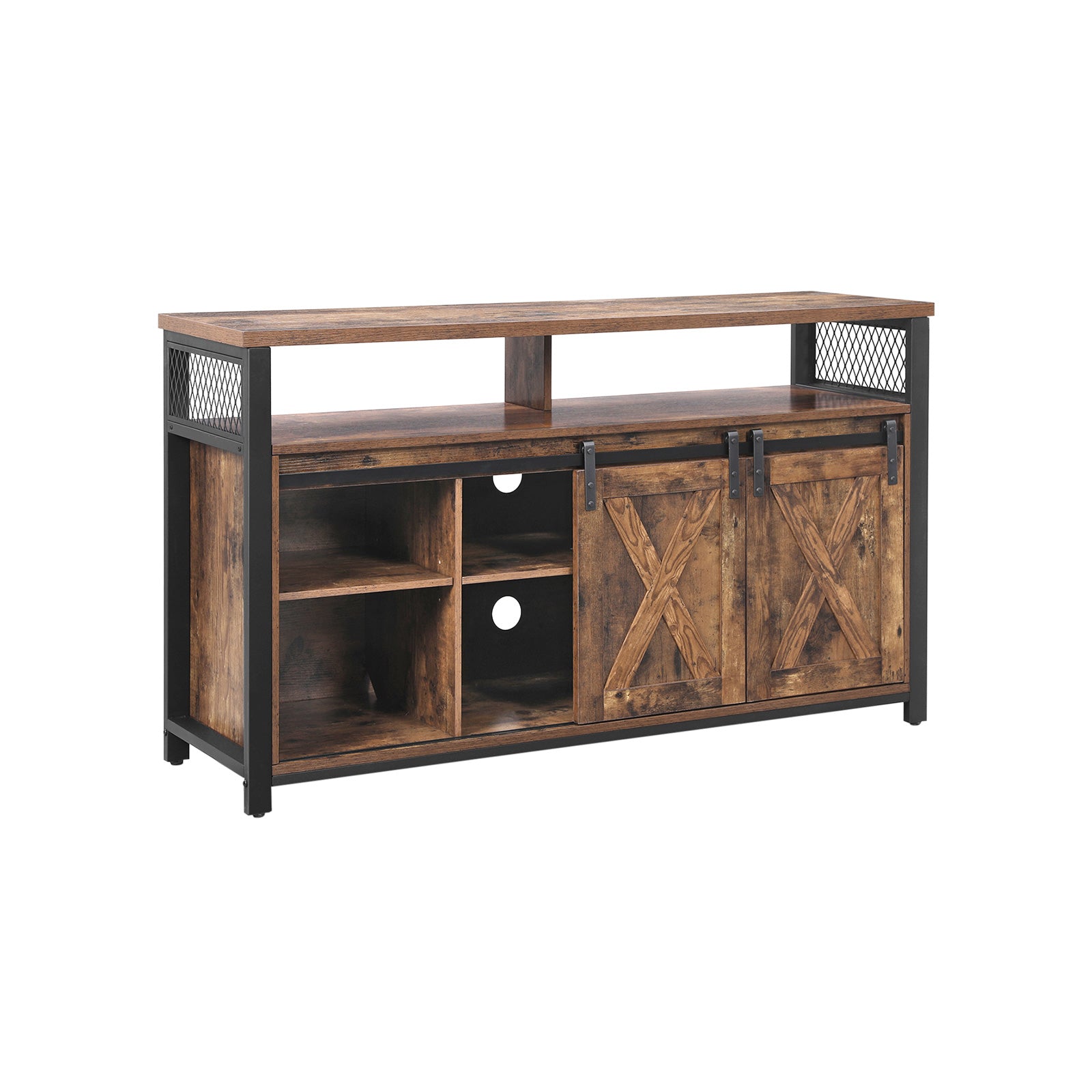 TV-Schrank vintagebraun-schwarz